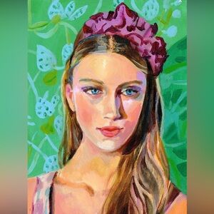 ORIGINAL PAINTING - “Julia” - Tali Yalonetzki - Acrylic on Canvas